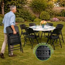 Folding Chairs - Black - View 3