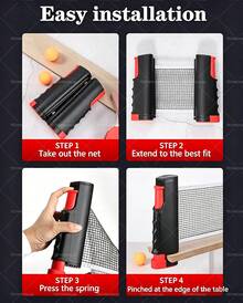 Table Tennis Set - Black - View 9
