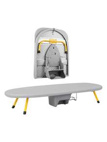 Tabla de Planchar Plegable Burro de Planchar Portátil Con Porta Plancha - Gris - Ver 1
