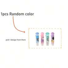 1pc/2/4pcs Cute Pixel Cat Paw Push Pull Eraser, Retractable Sliding Rubber Eraser, High Aesthetic Stationery For Student Rewards, Small Gifts, Study - Multicolor - View 10