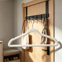 Premium Flocked Hanger, Non-Slip Thin Flocked Felt Hanger, Sturdy And Durable, Heavy Duty Coat & Suit Hanger, Closet Storage Organizer, 1pc - Multicolor - View 5