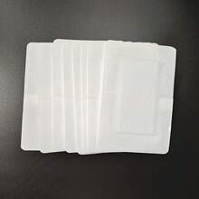 5/25/55pcs Large Bandages Wound Care Flexible Adhesive Bandages Latex Free Fabric For And Protect Wounds Large Size For First Wound Care - White - View 4