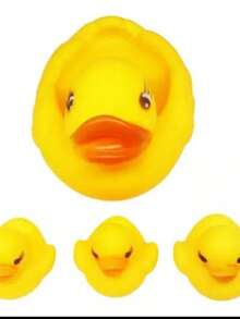 Set Of 4 Rubber Ducks - Yellow - View 5