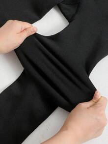 1/2pcs Women's Plus Size Autumn/Winter Tight Leggings, High Waist High Elastic Warm Base Layer, Comfortable For Daily Wear - متعدد الألوان - مشاهدة 5
