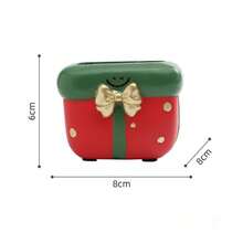 Christmas Resin Figurine Planter, Cute Santa & Tree Shape Decor Pot With Artificial Pine, Tabletop Holiday Centerpiece For Home Mantel, Window, Balcony, Xmas Party Decor & Festive Gift For Family Friends - A - View 10