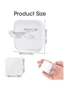 2026 New Shower Razor Holder (1pc) Self-Adhesive Razor Hook, Removable And Reusable, Suitable For Wall, Bath Sponge Hook, Towel Accessory, Ideal For Bathroom, Kitchen, Guest Room, Spring, Easter, Labor Day, Father's Day Gift - Multicolor - View 9