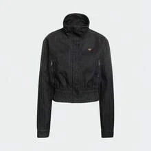 Adidas Originals TRACKTOP DENIM Women's Denim Zip-Up Track Jacket - Black - View 8