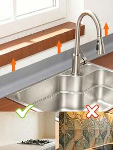 Silicone Kitchen Sink Splash Guard Mat, Narrow Edge Extended Drainage Mat, Countertop Storage Mat, Bar Anti-Slip Mat, Bathroom Decor, Bathroom Accessories, Halloween Decoration, Back To School Home Decor, Room Decor - View 10