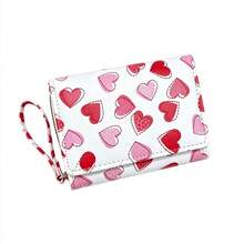 Women's Short Wallet, Multi-Slot Small Purse With Wrist Strap, Fashionable Cute Printed Pattern Coin Pouch, Women's Daily Use Handbag - Multicolor - View 10