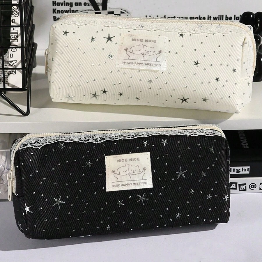 Pencil Case Large Capacity Stationery Box For Middle School Students High School Students Highly Attractive Minimalist Student Stationery Bag Cute Student Pencil Pouch - Single Piece - View 1