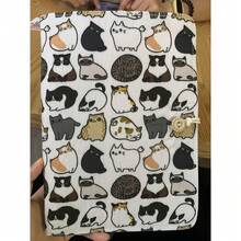 Personalized Cat Fabric Cover Creative Notebook, Fashionable Cartoon Cat Creative Pattern Notebook, Creative Notebook Collection, Available In A5 And A6 Sizes, Personalized Cartoon Cat Loose-Leaf Notebook, Student Creative Notebook - Cat Notebook - View 11