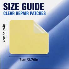 20-Pack Large Transparent Inflatable Pool Repair Patches, Multi-Functional Inflatable Product Repair Patches, 7x7cm, Waterproof Self-Adhesive Transparent Patches, Suitable For Repairing Inflatable Water Products, Tents, Rain Covers, And Outdoor Gear - 7*7cm - View 3