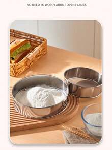 Stainless Steel 60 Mesh Super Fine Flour Sieve Handheld Manual Baking Strainer Filter Mesh For Cornmeal Powder Sifting Flour Sieving - View 2