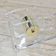 1pc Transparent Solid Acrylic Tape Dispenser, Modern Minimalist Style, With Sharp Metal Cutting Blade, Hollow Structure, Desktop Washi Tape Cutter Office Stationery Storage Rack - Tape Cutter - View 8