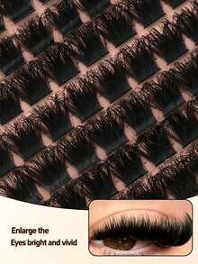 160pcs Thick Eyelash Clusters, 200D D Curl, 10-18mm, Suitable For Beginners, Ideal Beginner Eyelash Clusters, Eyelash Clusters, Create Charming Thick And Curly Lashes, Eyelashes, False Eyelashes, Gift For Girls - D - View 2