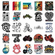 50Pcs Cool Bike Aesthetics Scrapbook Stickers Pack Funny Cycling Stickers Bicycle Decoration Merch Vinyl Waterproof Stickers For Water Bottle,Computer,Laptop,Phone,Luggage,Notebook,Fridge - Multicolor - View 3