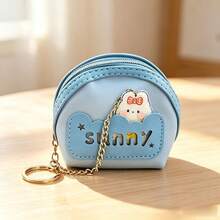 Cute Cartoon Mini Semi-Circle Coin Purse, Small Item Lipstick Coin Key Storage Bag, DIY Bag Charm - Multicolor - View 11