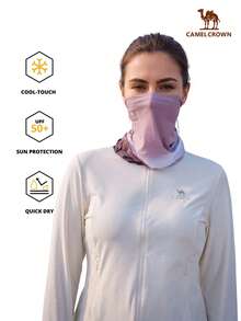 Outdoor Sports Headband, Sun Protection Neck Scarf, Magic Neck Gaiter, Fishing Face Mask, Dust-Proof Cycling Face Cover, Sweat-Absorbing - Crimson Clouds Reflect the Peaks - View 2