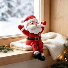 1pc Christmas Decoration, Santa Claus Desktop Figurine, Suitable For Fireplace Mantel, Windowsill, Bookshelf, Dining Table, Office Desk, Christmas Tree, Highly Attractive Holiday Photo Prop, Home Decor - Multiple Styles - View 2