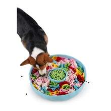1pc Pet Snuffle Mat, Dog Puzzle Toy For Intelligence, Stress Relief, Emotional Improvement, Bonding, Slow Feeding Training, Suitable For All Seasons, Interactive Play With Small Toy - Multicolor - View 8