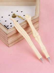 Bone-Shaped Ballpoint Pen, Oval Ergonomic Design, Medium Point, Plastic Material, Retractable, Ideal Gift For Nurses And Doctors, Suitable For Office And Medical Notebook Writing, 1pc, Christmas, Halloween, Christmas Decoration, Bedroom Decor - Multicolor - View 7