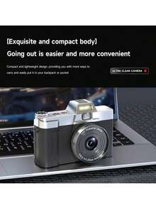 4K Vlogging Digital Camera, 64MP AF Autofocus Camera With 180° Flip Screen,16X Zoom & LED Fill Light, Compact Portable Digital Camera For Students Travel Selfie Video Recording - View 10