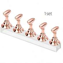 1/2pcs Nail Art Display Stand, Pointed Nail Art Holder, Nail Practice Hand, Nail Painting Tray, For Nail Art Display, Home DIY Beginner Salon Supplies - Multicolor - View 10