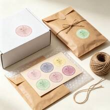 Cuộn 500 miếng nhãn dán cảm ơn họa tiết hoa nhiều màu phong cách graffiti, tròn 1 inch, 8 màu, nhãn dán đóng gói bánh, nhãn dán niêm phong phong bì quà tặng, nhãn dán niêm phong thiệp mời, nhãn dán trang trí DIY, nhãn dán PVC tự dính dạng cuộn - Nhiều màu - Xem 5