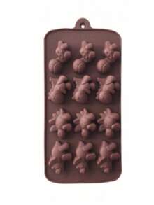 3 PiecesCute Animal Silicone Mold, Bee Beetle Dinosaur And Bear Shaped Baking Molds For Chocolate, Candy, Jelly, Pudding, Gummies And Cake Bites, Creative Waffle Dessert Bakeware For Home Kitchen, Parties And Sweet Treats - Multicolor - View 15