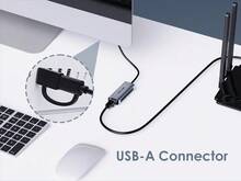 2.5G USB-C & USB 3.0 Ethernet Adapter, Hybrid 2-In-1 RJ45 Network Adapter, Compatible With Laptop/Tablet, Aluminum Alloy, Silver - Silver - View 4