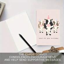 OBOVAY Funny Cow Theme Birthday Card - Perfect For Animal Lovers, Humorous Puns & Jokes Design, Ideal Choice For Farm Enthusiasts - A - View 6