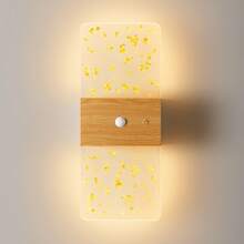 Modern Crystal Motion Sensor Wall Lamp, LED Smart Sensor Acrylic Wall Light, Wireless LED Wall Lamp, Battery-Powered Night Light, Adjustable Color Temperature And Brightness, Suitable For Hallways, Bathrooms, Bedrooms, Home Decoration, Living Room - Square Multicolor - View 9
