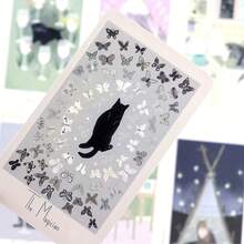 1 Set Thoughtful Cat Tarot Cards - Mysterious Moon And Stars Design, Spiritual Connection And Family Fun, Intuitive Game With PDF Manual, Mixed Color Art On Premium Paper, Novelty Game For Cat Lovers, Fantasy Illustrations | High-Quality Printing - Multicolor - View 2