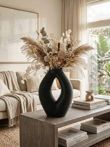 Fractal Sculpture Vase - Modern Geometric Architectural Floral Holder, Minimalist Living Room Bedroom Countertop Centerpiece, Home Office Desk Setup Decor & Unique Gift For Adults - 1PC - View 2