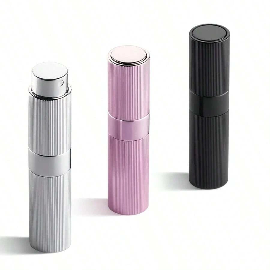 3pcs/1pc 8ml Portable Stripe Perfume Travel Refillable Bottle, Mini Leak-Proof Cologne Atomizer Spray, Gift For Men Women