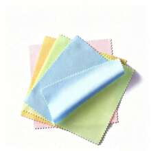 2/5/10pcs Microfiber Cleaning Cloths, Suitable For Glasses, Camera Lenses, Phone Screens, Statues, Jewelry And Glassware Cleaning, Thick Soft Odorless, Cleaning Supplies (Random Color) - Multicolor - View 2