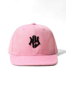 1pc NY Embroidered Flat Brim Baseball Cap, Colorblock Contrast Hip Hop Streetwear Hat, Adjustable Unisex Dance Flat Cap Outdoor Sun Hat, Lightweight - Baseball Cap - View 17