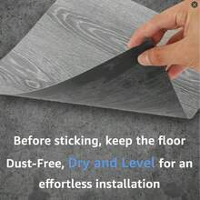Self-Adhesive Floor Tiles, Waterproof And Scratch-Resistant, Suitable For Kitchen, Bathroom, Living Room And Bedroom. Easy Installation, Can DIY Decorate Walls And Floors. With Self-Adhesive Backing, Home Decor Supplies. - Square Floor Tiles - View 8