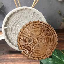 大樹樁矽膠模具 DIY 水晶樹脂杯墊模具 - 灰色 - 查看 6