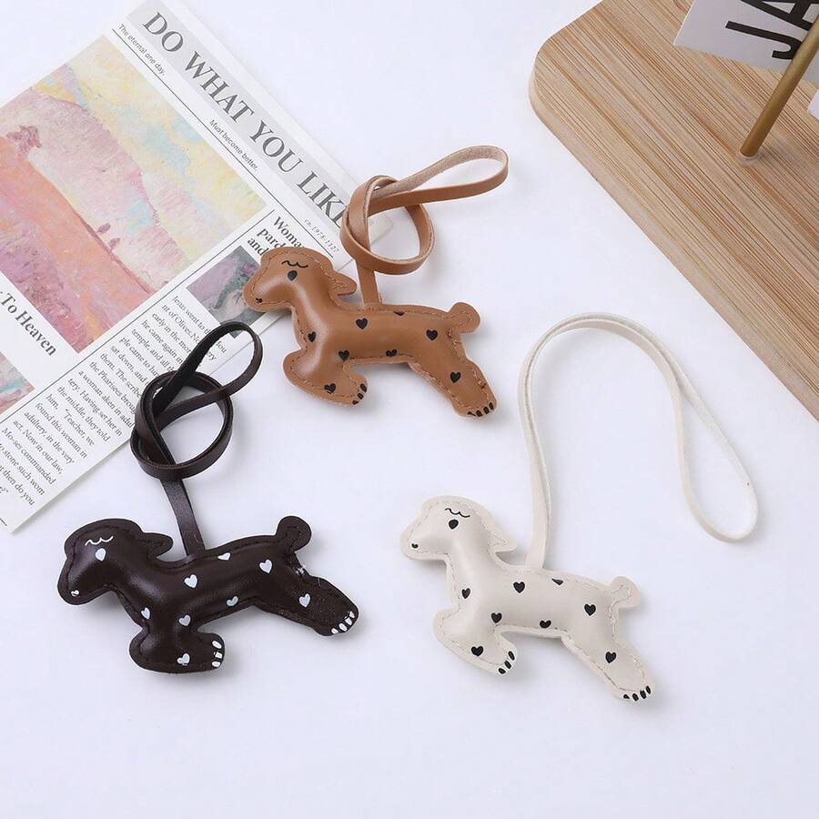 JRESSIAL Free Lamb Leather Bag Charm Car Keychain Clothing Accessory Decorative Ornament - Multicolor - View 1
