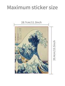 Cross-Border Hot Seller 6pcs Kanagawa Wave Pattern P5 Game Console Optical Drive Version Stickers Dustproof Wear-Resistant - View 2