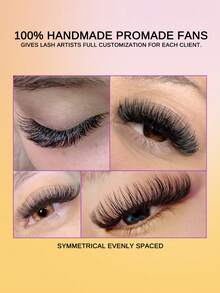 ARTSTAR 4D/5D/6D/8D/10D Curl C 800 Fans Loose Fan Mixed Length Pointy Base Premade Fans Sharp Thin Slim Medium Stem Volume Russian Eyelashes Extensions 8-15mix 0.05/0.07mm - C - View 8