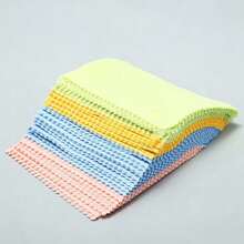 2/5/10pcs Microfiber Cleaning Cloths, Suitable For Glasses, Camera Lenses, Phone Screens, Statues, Jewelry And Glassware Cleaning, Thick Soft Odorless, Cleaning Supplies (Random Color) - Multicolor - View 5