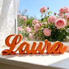 1pc Customized 3D Printed Name Plate, Personalized Your Name, Fashionable Unique Design, Suitable For Home Decor, Birthday, Wedding, Housewarming, Special Occasions - Multicolor - View 3