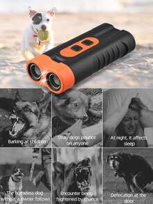 1pc New Pet Smart Ultrasonic Dog Repellent & Trainer With LED Light, Uses Ultrasonic Sound To Repel, No Physical Harm To Pets, For Daily Pet Barking, Elegant Design, Easy Operation And Portable, Dual-Core High-Power High-Frequency Ultrasonic Sound Waves - Multicolor - View 4