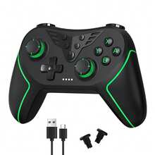 A Wireless Controller Compatible With Switch, Switch OLED, Switch Lite, PC. Features Hall-Effect Joysticks, Dual Vibration Motors, A 6-Axis Gyroscope, Macro Programming, Turbo Mode, One-Touch Wake-Up, And Screenshot Functionality. Ergonomic Design. - View 15