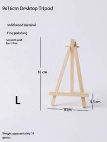 1/3-Piece Wooden Easel Frame, Wedding Table Card Holder, Photo Display Stand, Handmade Painting Artist Supplies, Home Decoration, Natural Wood Legs Display Stand, Conference And Wedding Table Card Holder, Painting And Craft Wooden Display Stand, Mini Easel, Multi-Functional Painting Display Stand, Triangular Phone Stand, Desktop Decorative Display Stand. - Wood Color - View 15