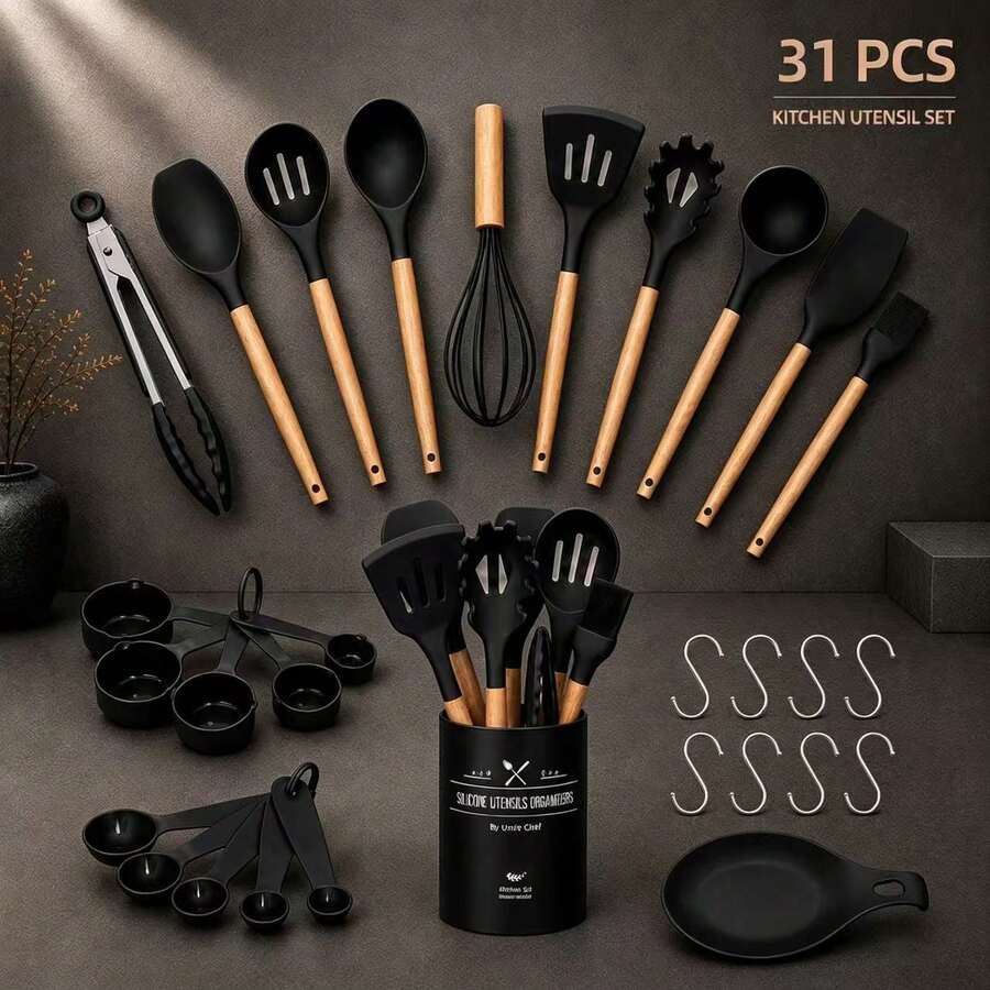 31Pcs Tool Set - Black Kitchenware-31 Pcs - View 1
