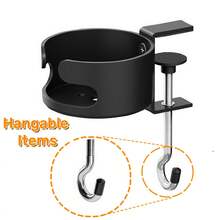 No-Drill Cup Holder Rack | Adjustable Iron Desktop Storage Rack + Space-Saving Design | Hanging Cup, Coffee, Tea Holder Rack (Essential For Home/Gaming Room/Dorm/Office/Car To Save Space) - View 9