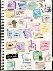 50pcs Encouragement Message Stickers For Decorating Switches, Water Cups, Laptop, Phone Case, Tablet, Luggage, Planner, Notebook, Diary, Scrapbook, Guitar, Skateboard - Encouraging Comment Text - View 2